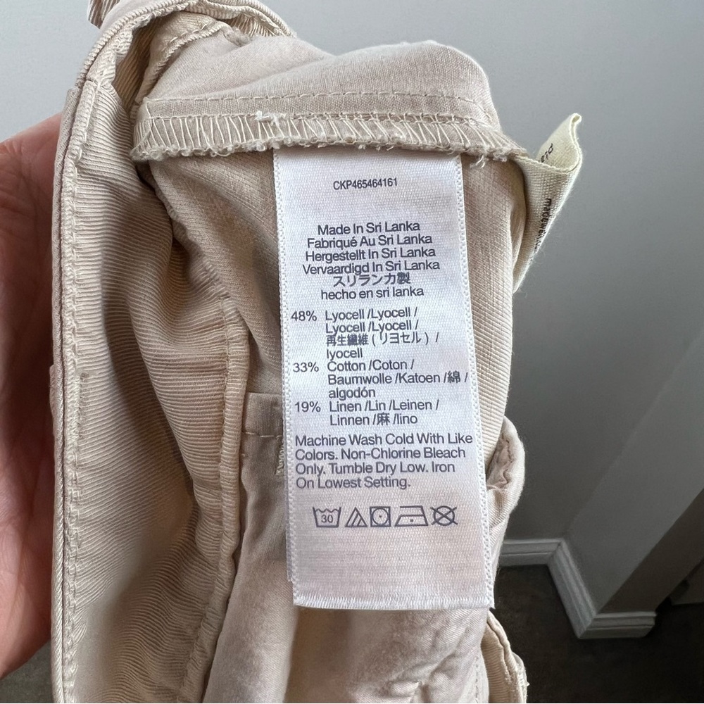 Madewell Harlow Wide Leg Pants in Cream size 6 - Picture 10 of 12